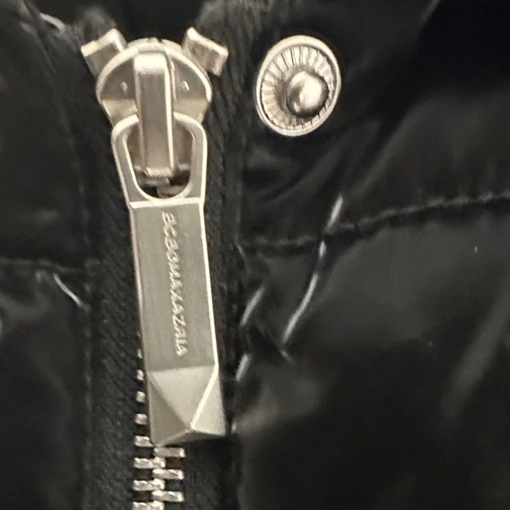 BCBGMaxAzria Shiny Black Puffer Jacket - Picture 5 of 6
